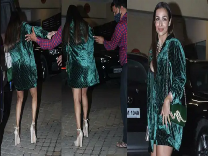 Malaika Arora unbalance On floor in front of Media Outside karisma kapoor house Video Viral | Video : हाय हिल्स,त्यातच गेला तोल, फॅशनच्या नादात पडता पडता वाचली मलायका अरोरा