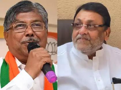 Nawab Malik | NCP | ED | Chandrakant Patil | If Nawab Malik is associated with D gang then, its matter of nations security, says Chandrakant Patil | Chandrakant Patil on Nawab Malik: 'नवाब मलिक डी गँगशी संबंधित असतील तर...',चंद्रकांत पाटलांनी उपस्थित केली शंका