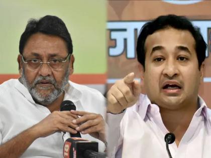 bjp nitesh rane replied nawab malik over devendra fadnavis criticism | “मलिकांनी हिट विकेट केला, आता देवेंद्र फडणवीस ‘मौके पे चौका’ मारणार”; नितेश राणेंचा इशारा