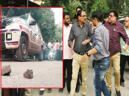 Malkapur Bank depositors lost patience; Stone pelting on the president's car, the manager's face was inflamed | मलकापूर बँकेच्या ठेवीदारांचा संयम सुटला; अध्यक्षांच्या गाडीवर दगडफेक, मॅनेजरलाही चोप