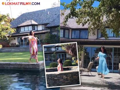 Mallika Sherawat lives in a luxurious bungalow in Los Angeles shared glimpses | Video: सिनेमांपासून दूर अमेरिकेत 'या' आलिशान बंगल्यात राहते मल्लिका शेरावत, दाखवली झलक