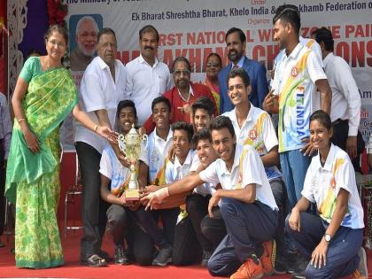 Maharashtra tops in National West Regional Group Mallakhamb Competition | राष्ट्रीय पश्चिम विभागीय समूह मल्लखांब स्पर्धेत महाराष्ट्र अव्वल