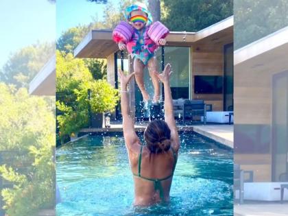 Priyanka Chopra's 'me time' with daughter Malti, seen enjoying in the pool, photo goes viral | लेक मालतीसोबत प्रियंका चोप्राचा 'मी टाइम', पूलमध्ये दिसली एन्जॉय करताना, फोटो व्हायरल