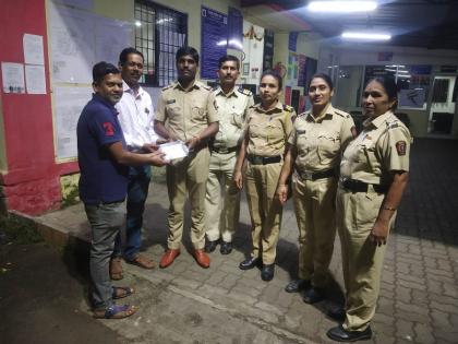 gold ornament found in the temple was honestly handed over to the police | मंदिरात सापडलेला सोन्याचा दागिना प्रामाणिकपणे पोलिसांकडे केला सुपुर्द