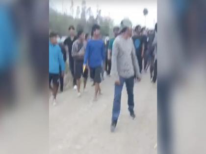 A horrific video of two women being paraded naked on a road by a group of men in Manipur | मणिपूरमध्ये २ महिलांची नग्न धिंड काढली; व्हायरल व्हिडिओनं संतापाची लाट पसरली