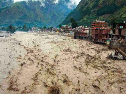 devastation caused by cloudburst in four places at the same time houses bridges and roads washed away in himachal pradesh | एकाच वेळी चार ठिकाणी ढगफुटीने कहर; हिमाचल प्रदेशात घरे, पूल आणि रस्ते गेले वाहून