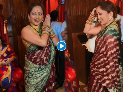 marathi actress archana nevrekar organized bhondla manasi naik and other actress attended this event | Video: भोंडल्याच्या कार्यक्रमात मानसी नाईकचा जलवा; 'बघतोय रिक्षावाला'वर धरला ताल