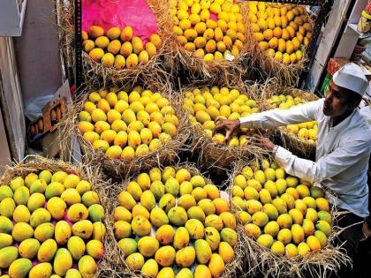 demand for mango increased demand for other fruits declined in market yard | पुणे : आंब्याला मागणी वाढली; इतर फळांची मागणी घटली