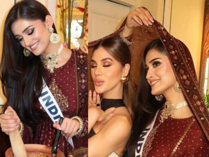 Photo: कोण होणार मिस युनिव्हर्स? मनिका विश्वकर्माचा 'अनारकली' लूक व्हायरल...