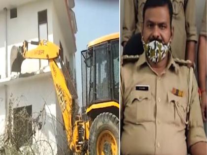 Uttar pradesh | Lucknow Manish Gupta murder case, main accused Jagat Narayan Singh three storey house demolished | Manish Gupta Murder: मनीष गुप्ता हत्याकांड; आरोपी पोलिसाच्या घरावर 'बुलडोजर'ने कारवाई!