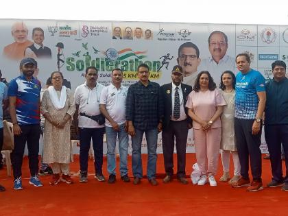 Enthusiastic response of 2000 citizens to Soljarathon Marathon in Borivali |  बोरीवलीत सोलजराथोंन मॅरेथॉन स्पर्धेला 2000 नागरिकांचा उस्फूर्त प्रतिसाद