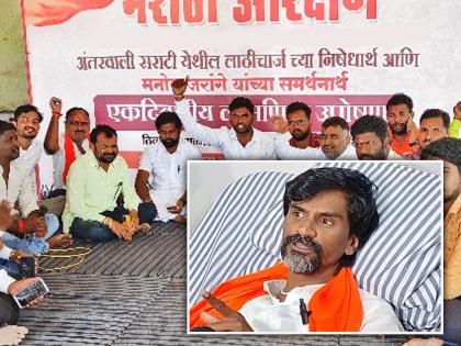 Manoj Jarange Patil is aggressive after the news of the removal of the pavilion from the protest site at Antarwali Sarati | अंतरवालीतील मंडप हटवल्याचं वृत्त येताच जरांगे रुग्णालयातून निघाले; पोलिसांनी आश्वासन देऊन रोखलं!