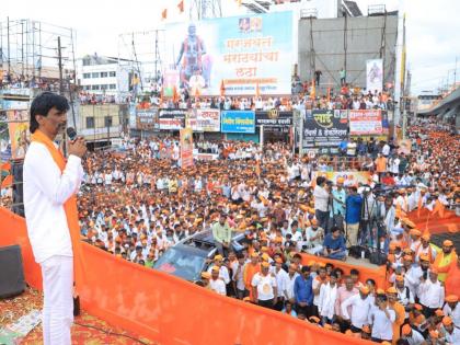 From here on, we will destroy them those who go against the Maratha community; Warning of Manoj Jarange | इथून पुढे मराठा लेकरांच्या विरोधात जाणाऱ्यांचा करेक्ट कार्यक्रम करू; मनोज जरांगे यांचा इशारा