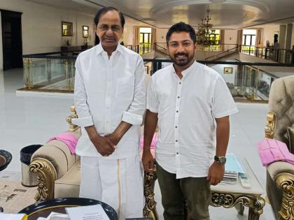 rg chief manoj parab met the chief minister kcr of telangana | आरजीचे प्रमुख परब यांनी घेतली तेलंगणाच्या मुख्यमंत्र्यांची भेट