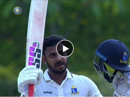 Ranji Trophy 2022 : Shahbaz Ahmed and West Bengal Sports Minister Manoj Tiwari Scored Hundred in Semi-final, team loss 5 wickets in 54, Video | Manoj Tiwary, Ranji Trophy 2022 : क्रीडा मंत्री सुसाट; ५ बाद ५४ अशा अवस्थेत असणाऱ्या संघाला सावरले अन् खणखणीत शतक झळकावले!