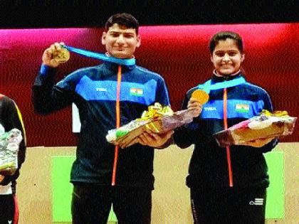  World Cup shooting: Manu Bhakar's double-bang, Om Prakash won another gold medal | विश्वचषक नेमबाजी : मनू भाकरचा डबल धमाका, ओम प्रकाशसह जिंकले दुसरे सुवर्णपदक