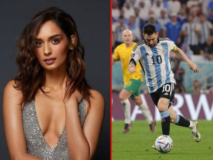 Manushi Chhillar flies to Qatar to fulfill her dream of watching Lionel Messi at the FIFA World Cup 2022  | Fifa World Cup : लिओनेल मेस्सीला प्रत्यक्ष खेळताना पाहण्याचं स्वप्न; बॉलिवूड अभिनेत्री मानुषी कतारमध्ये