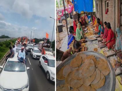 'Ready for the fight beyond'; The determination of Maratha protesters who left for Mumbai with a month's rations | 'आरपारच्या लढ्यास सज्ज'; महिनाभराची शिदोरी घेत मुंबईकडे निर्धाराने निघाले मराठा आंदोलक 'Ready for the fight beyond'; The determination of Maratha protesters who left for Mumbai with a month's rations | 'आरपारच्या लढ्यास सज्ज'; महिनाभराची शिदोरी घेत मुंबईकडे निर्धाराने निघाले मराठा आंदोलक