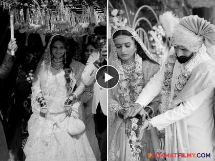marathi actress shivani surve and actor ajinkya nanaware wedding video viral | आनंद, उत्साह अन् समाधान; अजिंक्य-शिवानी सुर्वेच्या लग्नाचा ब्लॅक अँड व्हिडीओ एकदा बघाच!!