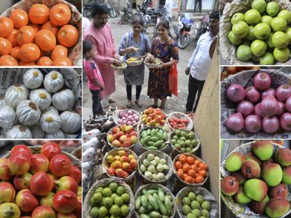 EcoFriendly Fruit of Matigada for Decoration of Bappa and Lakshmi in Solapur | बाप्पा अन् लक्ष्मीच्या सजावटीसाठी माटीगाडाची इकोफ्रेंडली फळे सोलापुरात