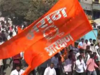 Protest by placing dead bodie in front of latur Tehsil for maratha reservation | आरक्षणासाठी तहसीलसमोर मृतदेह ठेऊन आंदोलन