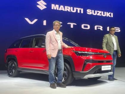 maruti suzuki new Victoris SUV launched 5-star safety, 10-25-inch infotainment, 360 degree camera and much more; know about the details | मारुतीची नवी व्हिक्टोरिस SUV लॉन्च, फुल टँकमध्ये 1200Km पर्यंत धावणार! 5-स्टार सेफ्टी, 10.25-इंचांचे इंफोटेनमेंट अन् बरंच काही... maruti suzuki new Victoris SUV launched 5-star safety, 10-25-inch infotainment, 360 degree camera and much more; know about the details | मारुतीची नवी व्हिक्टोरिस SUV लॉन्च, फुल टँकमध्ये 1200Km पर्यंत धावणार! 5-स्टार सेफ्टी, 10.25-इंचांचे इंफोटेनमेंट अन् बरंच काही...