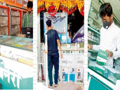 Aurangabad masks sold at inflated rates; Surgical masks, N-95 masks sold in high rate | औरंगाबाद मास्कची चढ्या दरानेच विक्री; सर्जिकल मास्क, एन-९५ मास्कसाठी नागरिकांच्या खिशाला कात्री