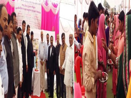 The ideal ceremony of maternal worship in Pallod | तळोद्यात मातृपितृ पूजनाचा आदर्श सोहळा