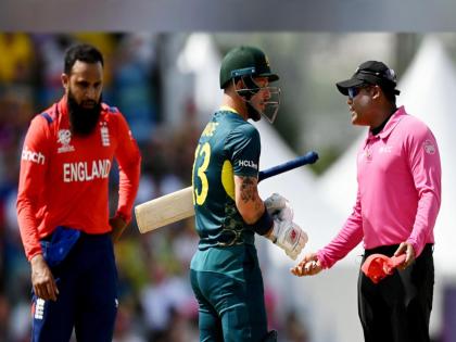 t20 world cup 2024 aus vs eng Australia's star matthew Wade reprimanded for showing dissent at an umpire’s decision, read here details | अम्पायरशी भिडणं Matthew Wade च्या अंगलट; ऑस्ट्रेलियन खेळाडूला ICC चा सज्जड दम