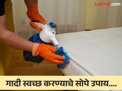 Trick to remove stubborn stains from mattress | गादीवर डाग लागलेत, कुब्बट वास येतोय? दूर करण्यासाठी काही सोप्या घरगुती टिप्स...