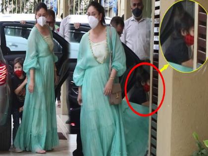 kareena kapoor son taimur ali khan runs into glass door excited to attend cousin samiera birthday | Video: तैमूर फोटोग्राफर्सवर ओरडला, काचेच्या गेटवर धडकला...! माँ बेबोचा पारा चढला