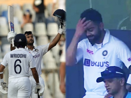 IND vs NZ, 2nd Test Live Update : Stumps on Day 1 - India 221 for 4 in the first innings, Hundred for Mayank Agarwal | IND vs NZ, 2nd Test Live Update : विराट कोहलीच्या विकेटनं वादाची ठिणगी पेटली; मयांक अग्रवालच्या शतकानं न्यूझीलंडची वाट लावली 
