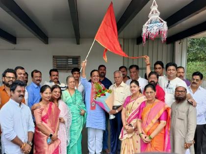 Shock to NCP in Ratnagiri, former district president Sudesh Mayekar joins Shiv Sena | रत्नागिरीत राष्ट्रवादीला धक्का, माजी जिल्हाध्यक्ष सुदेश मयेकर शिवसेनेत