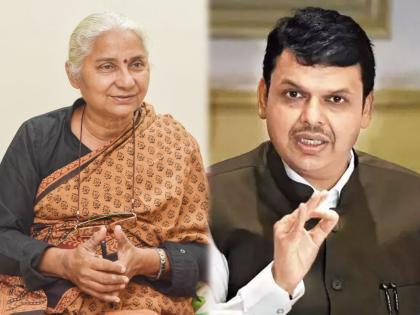 medha patkar criticized that devendra fadnavis caused confusion in river water supply and floods | “देवेंद्र फडणवीसांमुळेच नद्यांच्या पूररेषेचा गोंधळ झाला अन् पुराचा फटका बसला”: मेधा पाटकर