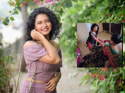 marathi actress meera joshi share mehndi and bangle ceremony photo | मीरा जोशीच्या घरी वाजणार सनईचौघडे; मेहंदी अन् चुडा सोहळ्याचे फोटो आले समोर