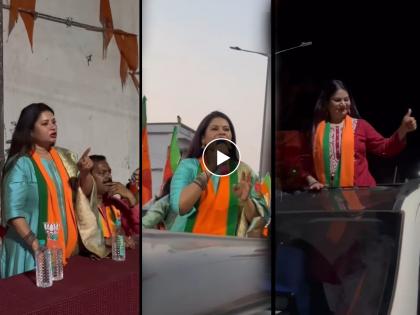 bigg boss marathi fame megha dhade in sudhir mungantiwar bjp prachar rally video | प्राजक्ता माळीनंतर भाजपाच्या प्रचार रॅलीत दिसली 'ही' मराठी अभिनेत्री, म्हणते -"अबकी बार ४०० पार..."