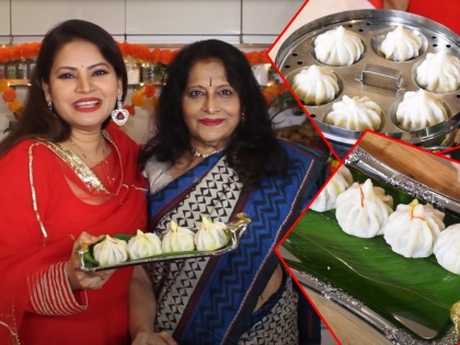 marathi actress megha dhade share Ganesh Festival special Easy Steamed Modak Recipe | Ganesh Festival 2021: सासू-सुनेची झक्कास जोडी! मेघाने पहिल्यांदाच शेअर केला 'बिग बॉस'सोबतचा व्हिडीओ