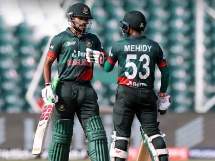 : Bangladesh post 334/5 (Mehidy Hasan Miraz 112, Najmul Hossain Shanto 104) in 50 overs against Afghanistan