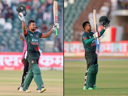 BAN vs AFG Live Marathi Update : Mehidy Hasan Miraz ( 118) & Najmul Hossain Shanto ( 104) scored hundred, Bangladesh set 335 runs target to Afghanistan | बांगलादेशच्या मेहिदी, नजमूल यांची शतकी खेळी; अफगाणिस्तानच्या गोलंदाजांची झाली शेळी! 