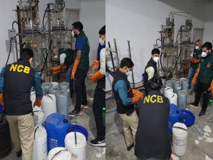 Big news! 'Meth Lab' busted in Delhi-NCR, 95 kg of drugs seized; Four arrested | मोठी बातमी! 'मेथ लॅब'चा भांडाफोड, 95 kg ड्रग्ज जप्त; तिहार तुरुंगाच्या वॉर्डनसह चौघे ताब्यात