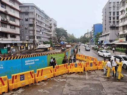 Another building collapsed during the work on the Metro-7 route | मेट्रो-३ मार्गिकेच्या कामादरम्यान आणखी एका इमारतीला तडे