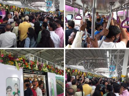 so what is PMT going to travel Huge crowd and comedy of Pune citizens in pune metro travel | Pune Metro:...तर पीएमटी प्रवास करायला काय जातंय; प्रचंड गर्दी अन् पुणेकरांची विनोदनिर्मिती