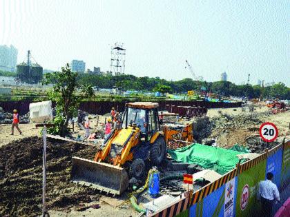 Metro work news | गणेशोत्सवातील मेट्रो कामाचे विघ्न दूर, आगमन, विसर्जन मार्गावरील बॅरिकेट्स मागे घेणार