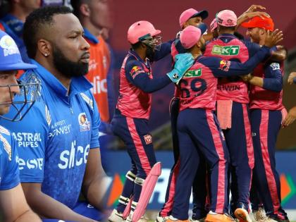 Kieron Pollard IPL 2022 MI vs RR Live Rajasthan Royals beat Mumbai Indians Ishan Kishan Tilak Varma Rohit Sharma Jos Buttler | Kieron Pollard, IPL 2022 MI vs RR Live: राजस्थानचा 'रॉयल' विजय; मुंबईची हाराकिरी सुरूच! सलग दुसरा सामना गमावला