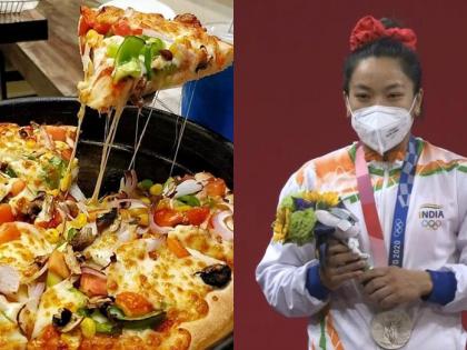 Tokyo Olympics: ... so Olympic silver medalist Mirabai Chanula Lifetime Pizza Free by domino's | Tokyo Olympics: ... म्हणून ऑलिंपिक रौप्यपदक विजेता मीराबाई चानूला लाईफटाईम पिझ्झा 'फुकट'