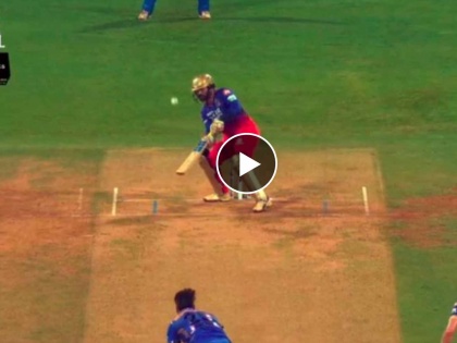 IPL 2024 Mumbai Indians vs Royal Challengers Bengaluru Live Marathi : Dinesh Karthik hit 4 boundaries behind the keeper in a single over, Video  | मुंबई इंडियन्सच्या 'डोक्याला' Shot! दिनेश कार्तिकच्या तिकडम फटकेबाजीने दिला ताप, Video 