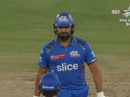 IPL 2024 Mumbai Indians vs Rajasthan Royals Live Update : Golden duck for Rohit Sharma, Naman Dhir & Dewald Brevis, Trent Boult took three wickets, Video  | W, W, W! रोहित शर्मासह मुंबई इंडियन्सचे ३ 'Golden Duck', वानखेडेवर सन्नाटा; ट्रेंट बोल्टचा मारा