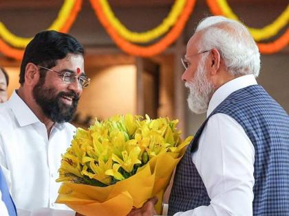 Maharashtra CM Eknath Shinde has praised PM Narendra Modi after the election results | 'मन, मन में मोदी असा निकाल, काँग्रेसला जनता हद्दपार करणार'; एकनाथ शिंदेंची प्रतिक्रिया