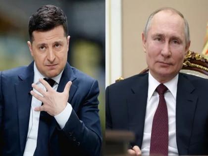 Ukrainian President Volodymyr Zelensky has called on Russian President Vladimir Putin to sit down and discuss the issue. | Russia Ukraine War: 'आपण दोघं बसून बोलूयात'; युक्रेनच्या राष्ट्राध्यक्षांनी केलं आवाहन; पुतिन ऐकणार, युद्ध थांबणार?