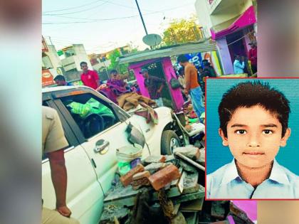 speeding Scorpio rushes into the house; eight-year-old boy died on the spot | भरधाव स्कॉर्पिओ घरात घुसली; आठ वर्षांचा बालक जागीच ठार